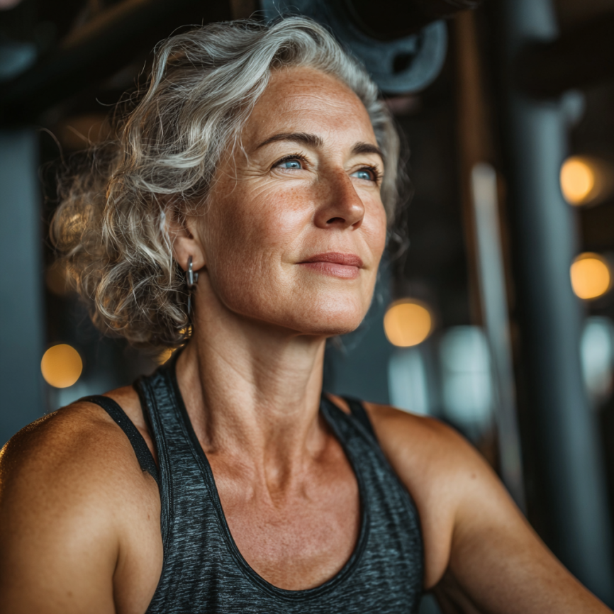 Възрастни хора правят упражнения на открито